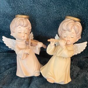 1986 Angel Figurines with Musical Instruments